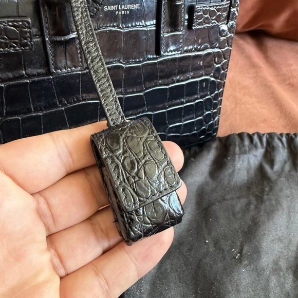SAINT LAURENT - SAC DE JOUR CROC NANO - Picture 6 of 16